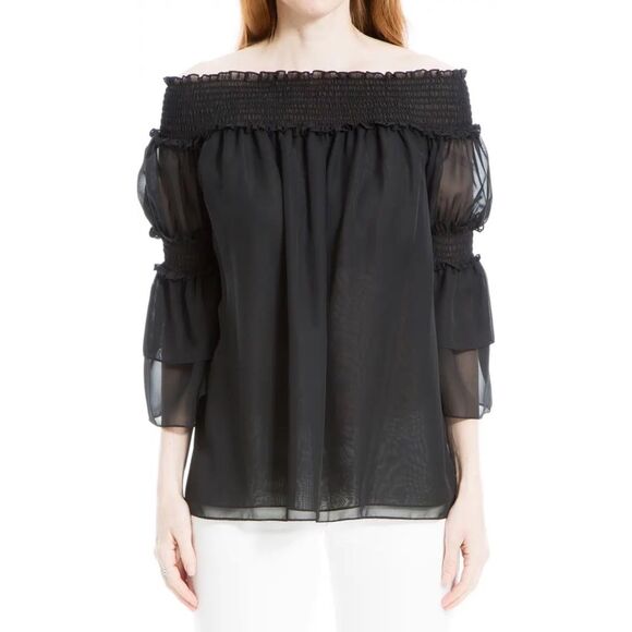 MAX STUDIO OFF SHOULDER PEASANT BLOUSE ❤️IN STORES❤️ - Picture 1 of 2